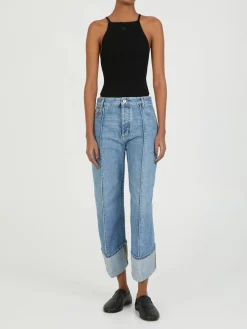 Jeans in Vintage-Indigo Blau
