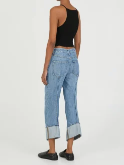 Jeans in Vintage-Indigo Blau
