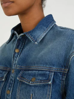 Jeansjacke 'Bianca' Mittelblau
