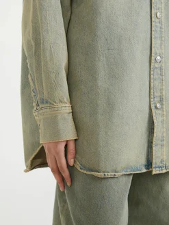 Jeansjacke Blau/Khaki