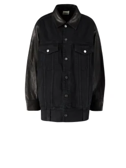 Jeansjacke 'Grizzo' Schwarz
