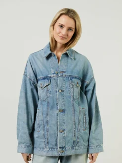 Jeansjacke 'Serena' Hellblau