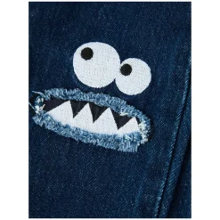 Jeans mit Monster Grafik Dunkelblau