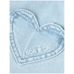 Jeansrock 'Douchka' mit Stickerei Hellblau