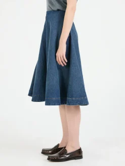 Jeansrock 'Renta' Mittelblau