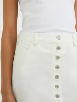 Jeansrock Weiß