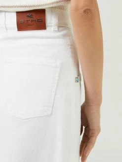 Jeansrock Weiß