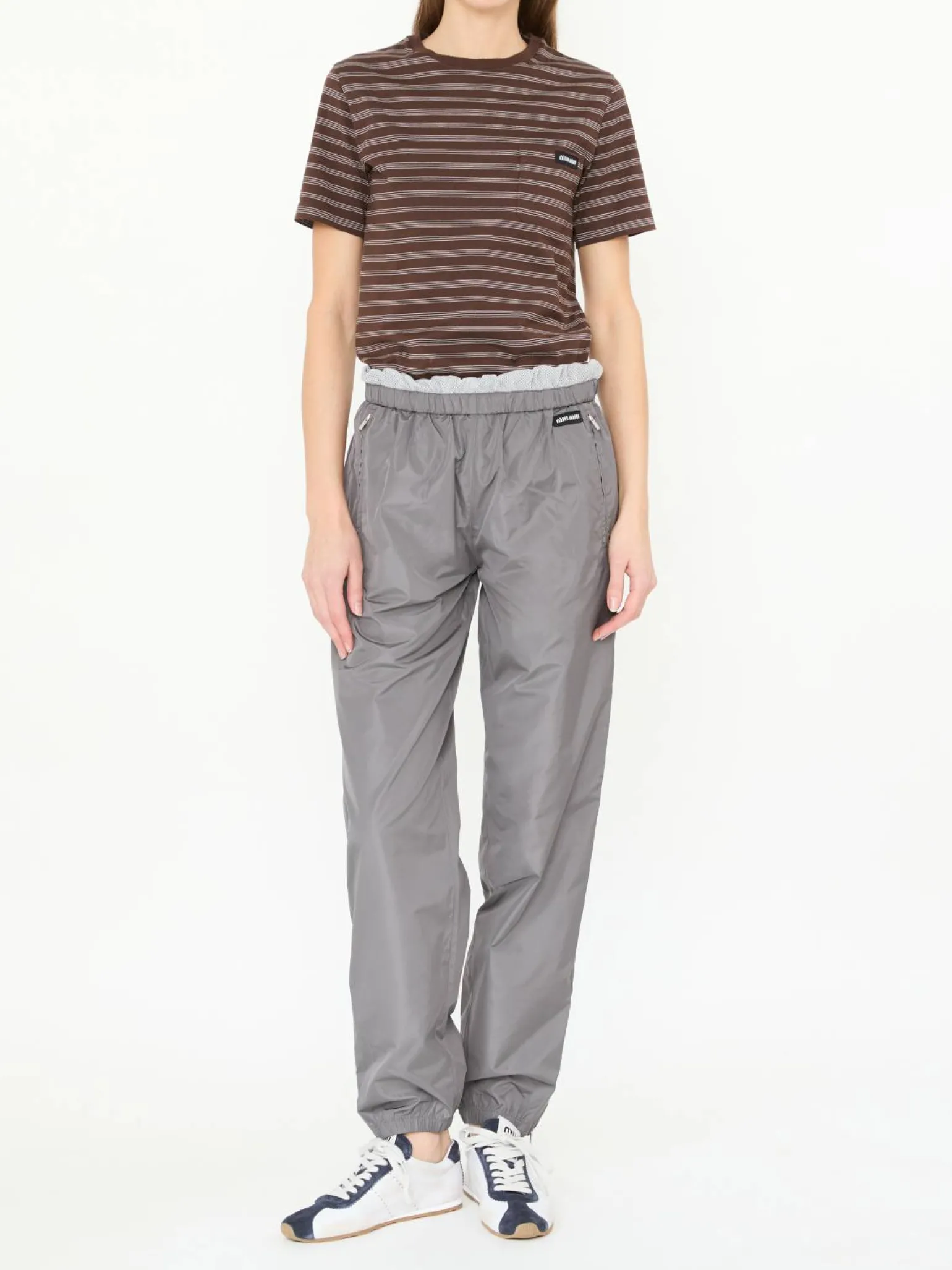 Jogginghose mit Logo Patch Grau