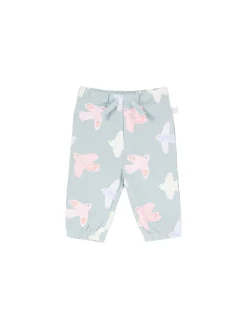 Jogginghose mit Vogel-Muster Mint
