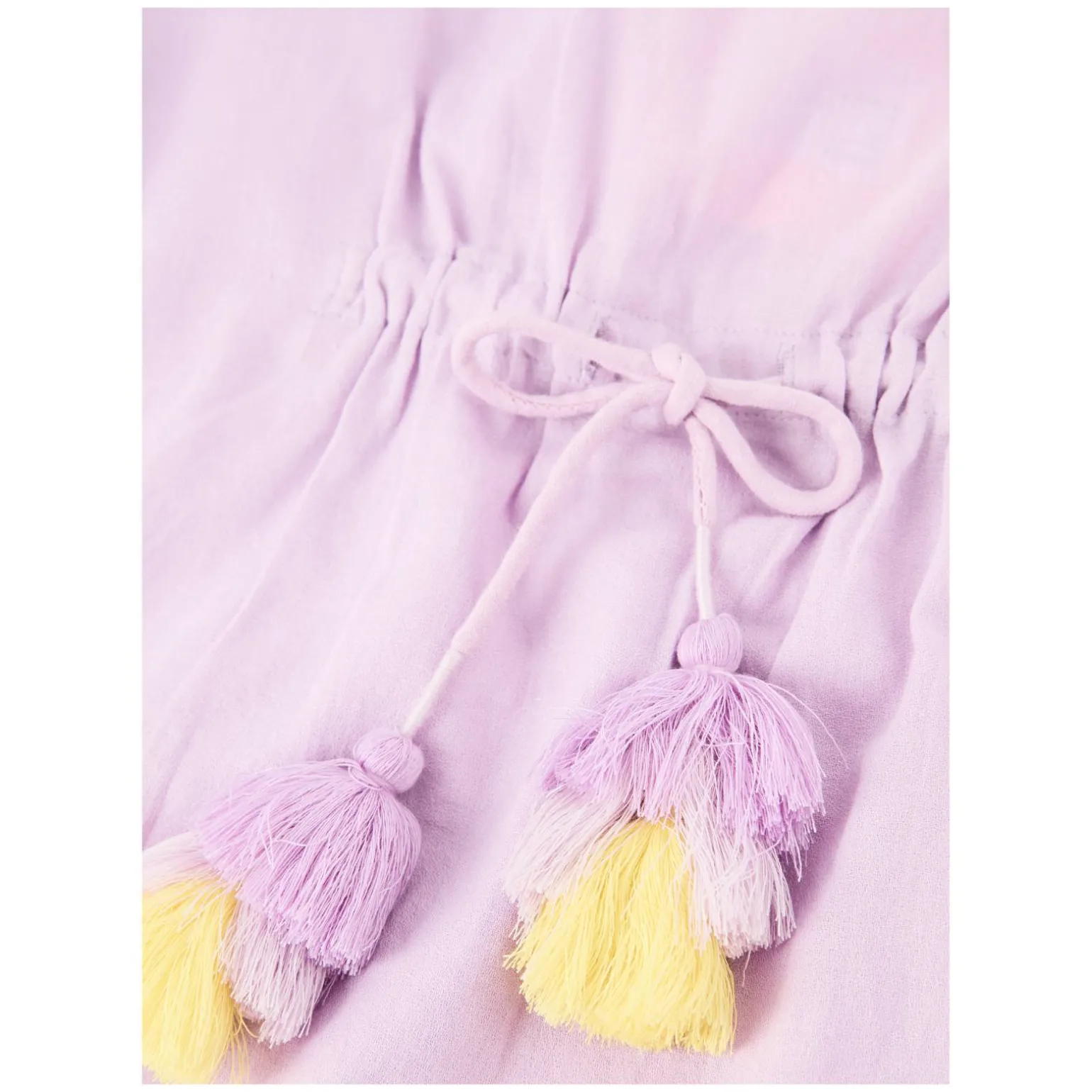 Kaftan 'Lea' mit Pompons Violett