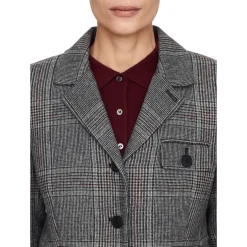 Karierter Blazer 'Taylor' Grau
