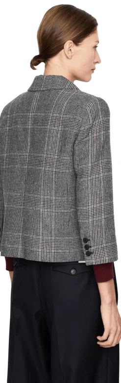 Karierter Blazer 'Taylor' Grau