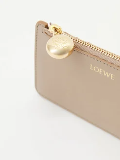 Kartenetui 'Pebble Coin' Beige