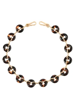 Kettenriemen 'Chunky Donut' Schwarz/Gold