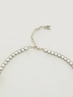 Kette 'Tennis' mit Logo-Detail Silber