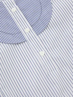 Kleid Blau/Weiß