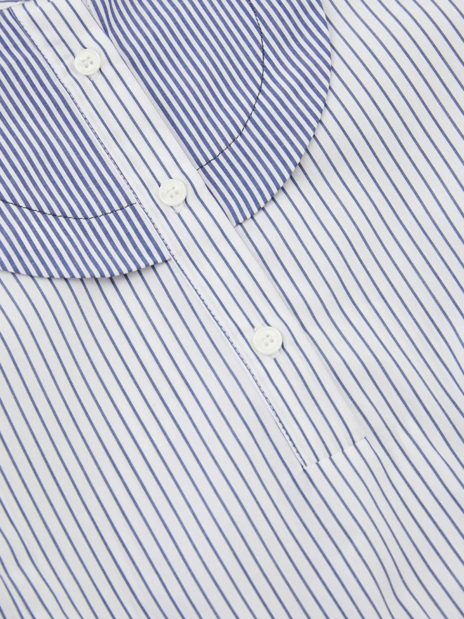 Kleid Blau/Weiß