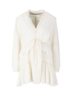 Kleid 'Damya' in FrouFrou-Optik Crème