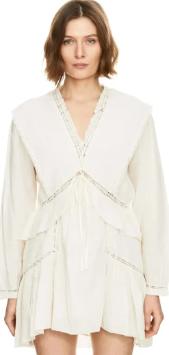 Kleid 'Damya' in FrouFrou-Optik Crème