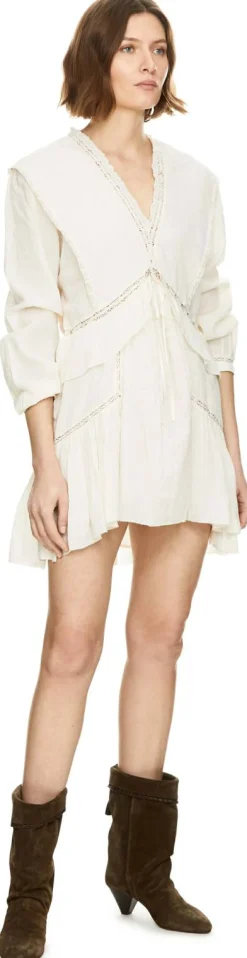Kleid 'Damya' in FrouFrou-Optik Crème