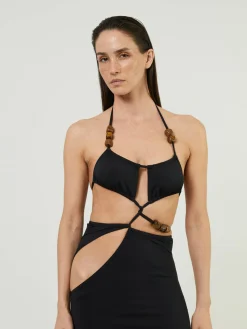 Kleid 'Displace Lycra Crystal' Schwarz