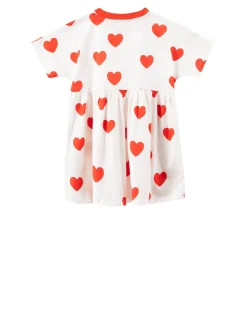 Kleid 'Hearts' Rot
