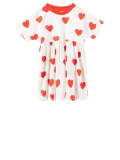 Kleid 'Hearts' Rot