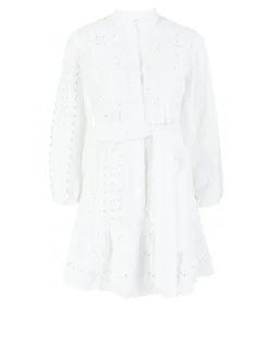Kleid mit Gürtel Weiß