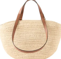 Korbtasche Paula's Ibiza 'Eclipse Basket Medium' Natural/Tan
