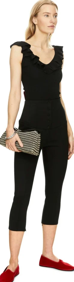 Korsett-Caprihose 'Le Pantalon Arlesien' Schwarz