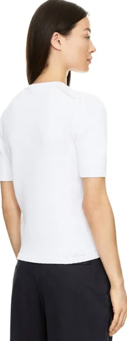 Kurzarmpullover 'Bari' Bianco