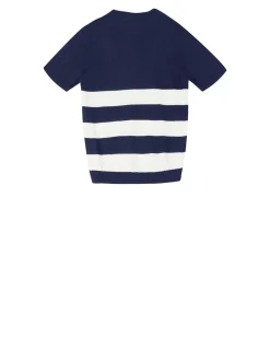 Kurzarm Pullover Marineblau