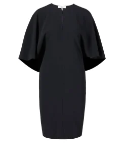 Kurzes Cape-Kleid Schwarz