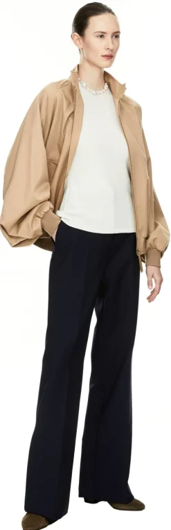 Kurzärmeliger Cashmere-Pullover 'Xanthe' Crème