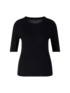 Kurzärmeliger Cashmere-Pullover 'Lily' Navy