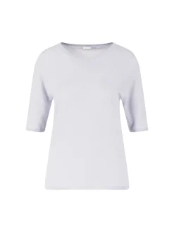 Kurzärmeliger Cashmere-Pullover 'Lily' Silber