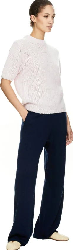 Kurzärmeliger Cashmere-Seidenpullover Cottoncandy