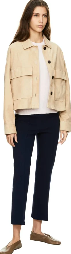 Kurzärmliger Cashmere-Pullover Rosé