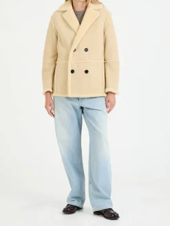 Lammfelljacke Beige