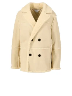 Lammfelljacke Beige