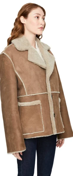 Lammfelljacke Braun