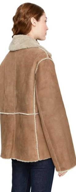 Lammfelljacke Braun