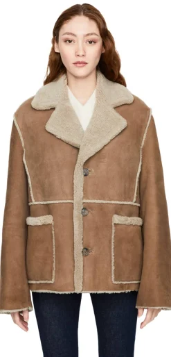 Lammfelljacke Braun