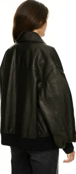 Lammlederjacke 'Shelman' Schwarz