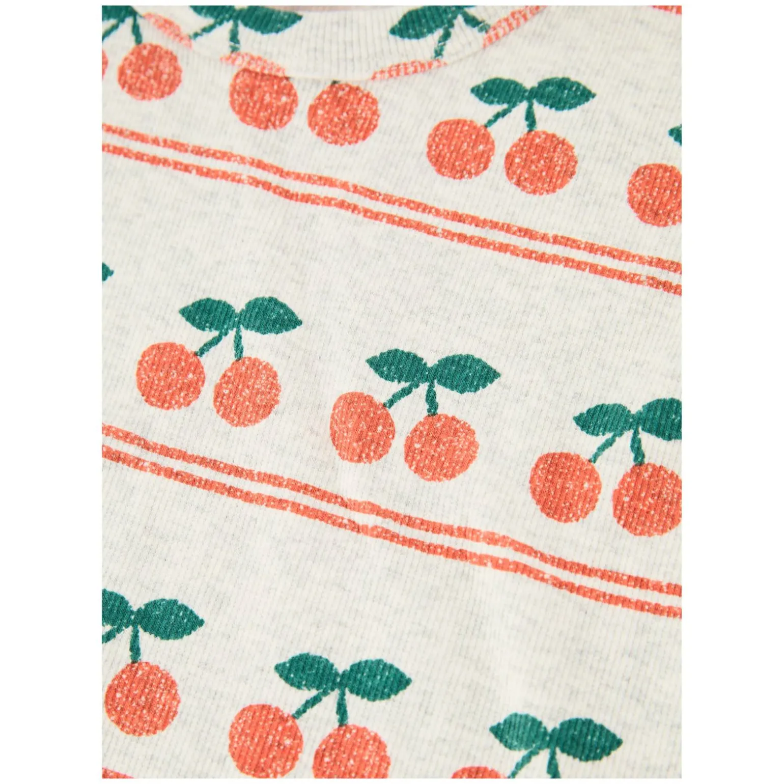 Langarmshirt 'Cherry' Crème