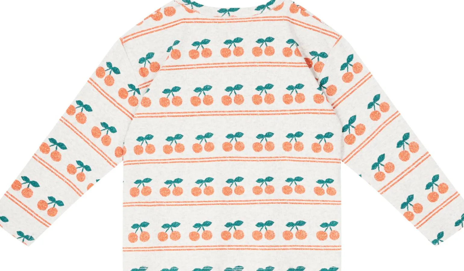Langarmshirt 'Cherry' Crème