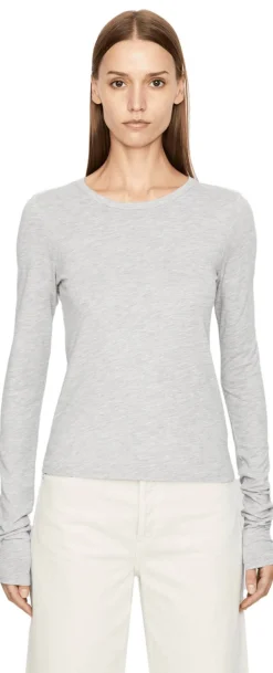 Langarmshirt Grau