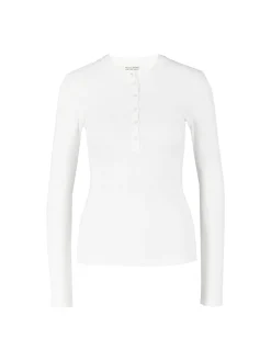 Langarmshirt 'Jordan Henley' Weiß