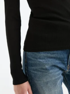 Langarmshirt 'Jordan' Schwarz