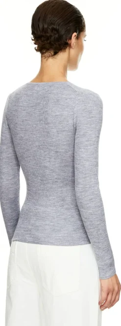 Langarmshirt 'Klarise' Grau